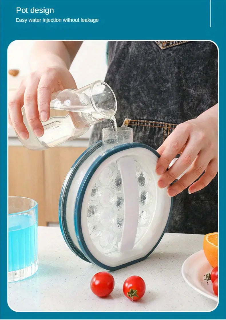 2-in-1 Portable Ice Maker and Cube Mold for Home