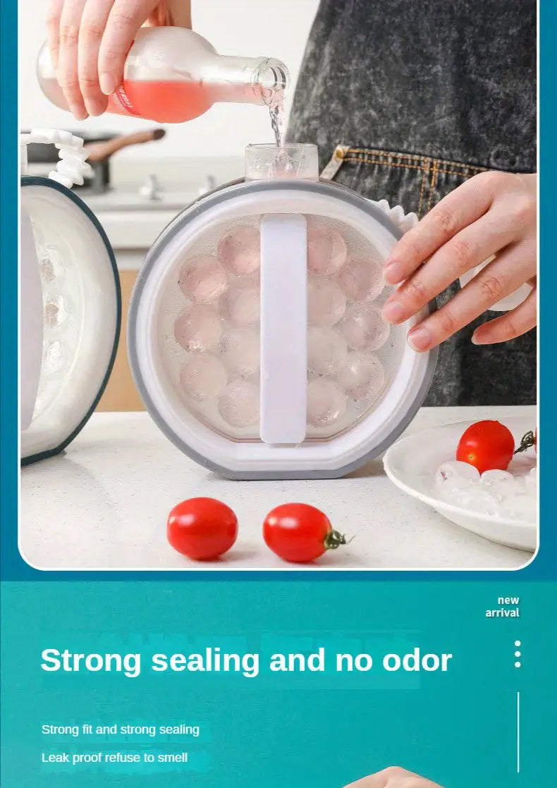 2-in-1 Portable Ice Maker and Cube Mold for Home