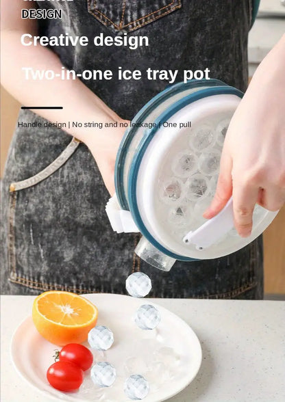 2-in-1 Portable Ice Maker and Cube Mold for Home